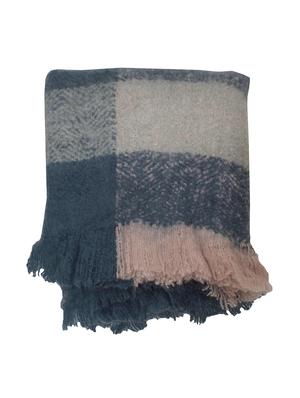 acrylic textured woven knitted throw blanket - 17210573 - Standard Image - 3