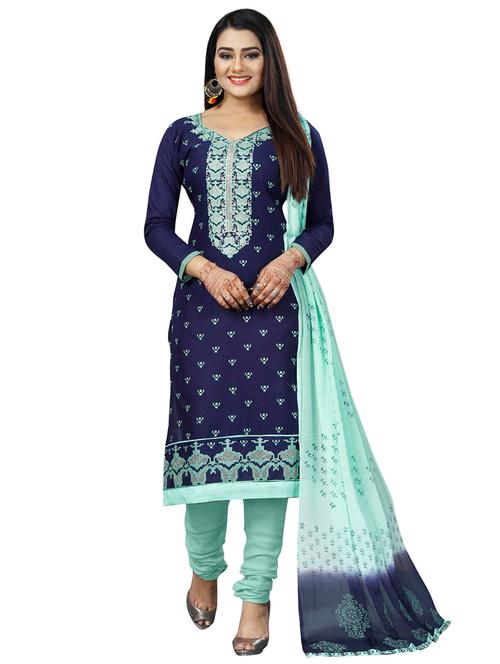 printed unstitched suit - 17210637 - Standard Image - 1