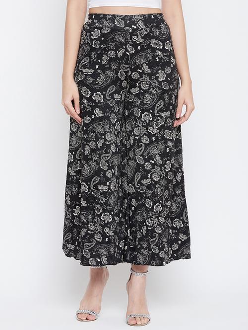 mid rise flared palazzo - 17210651 - Standard Image - 1