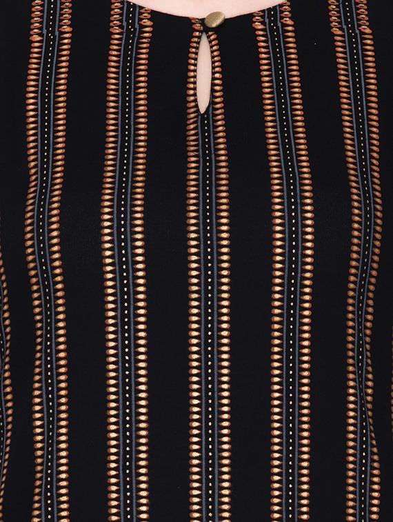 striped straight kurta - 17210896 - Zoom Image - 4