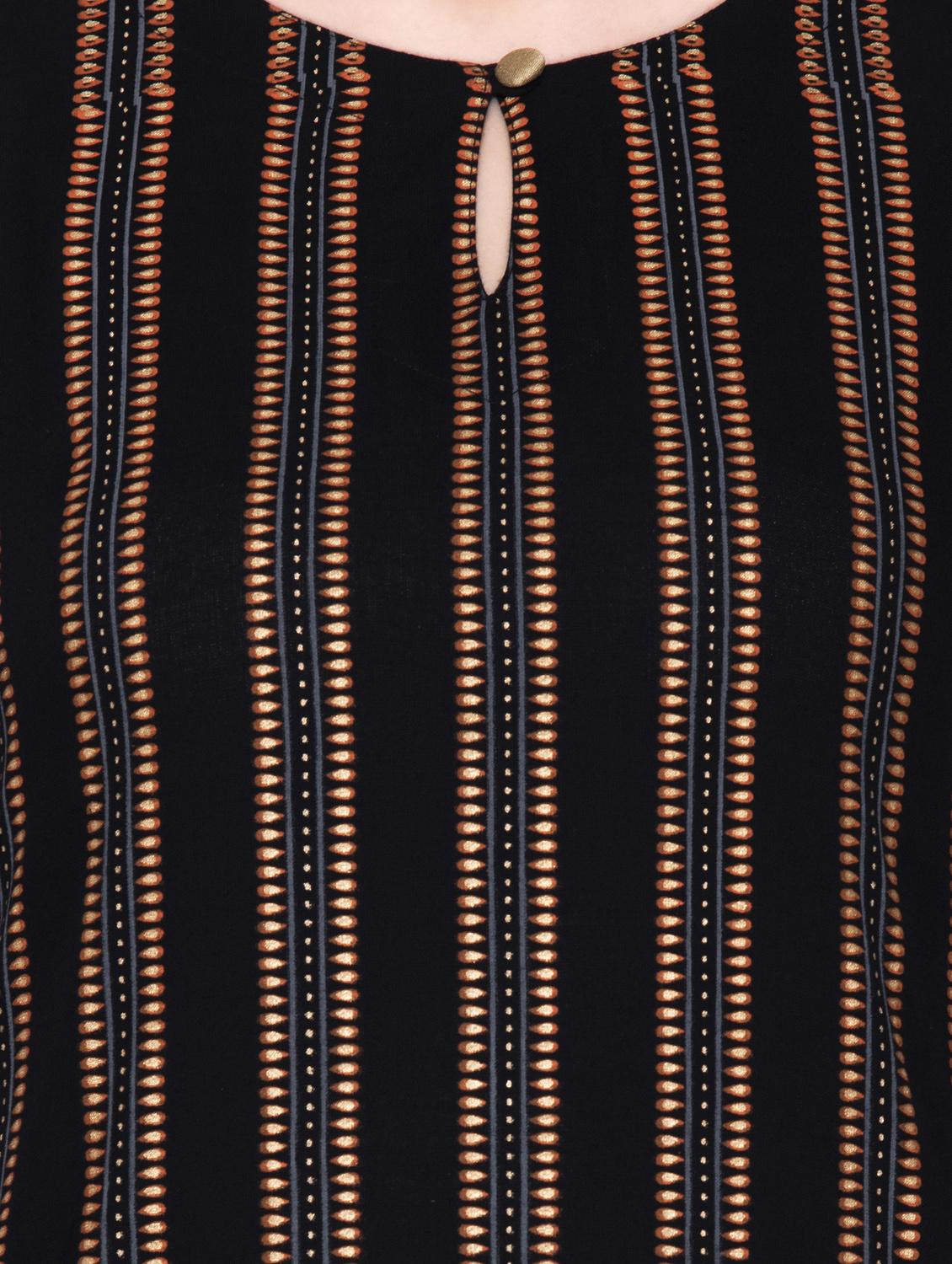 striped straight kurta - 17210898 - Zoom Image - 4