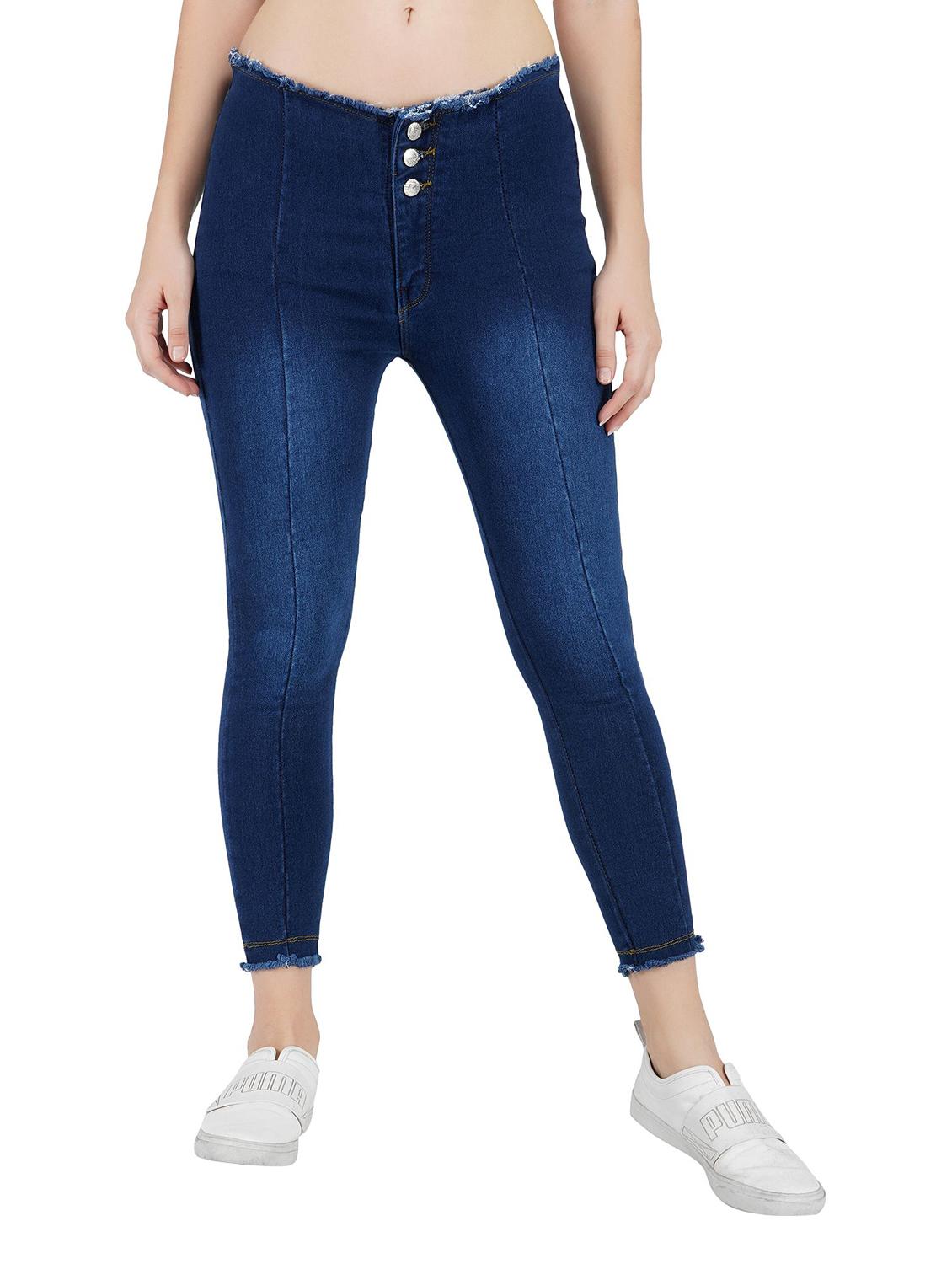 frayed detail jeans - 17211120 - Zoom Image - 1