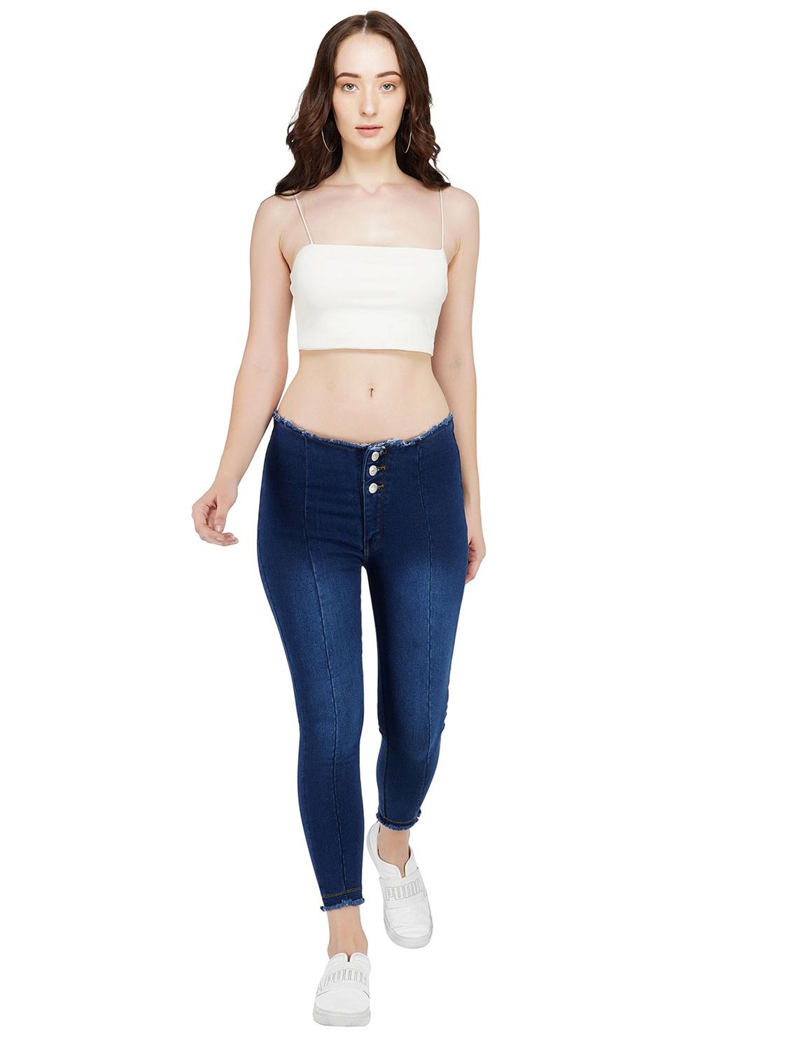 frayed detail jeans - 17211120 - Zoom Image - 4