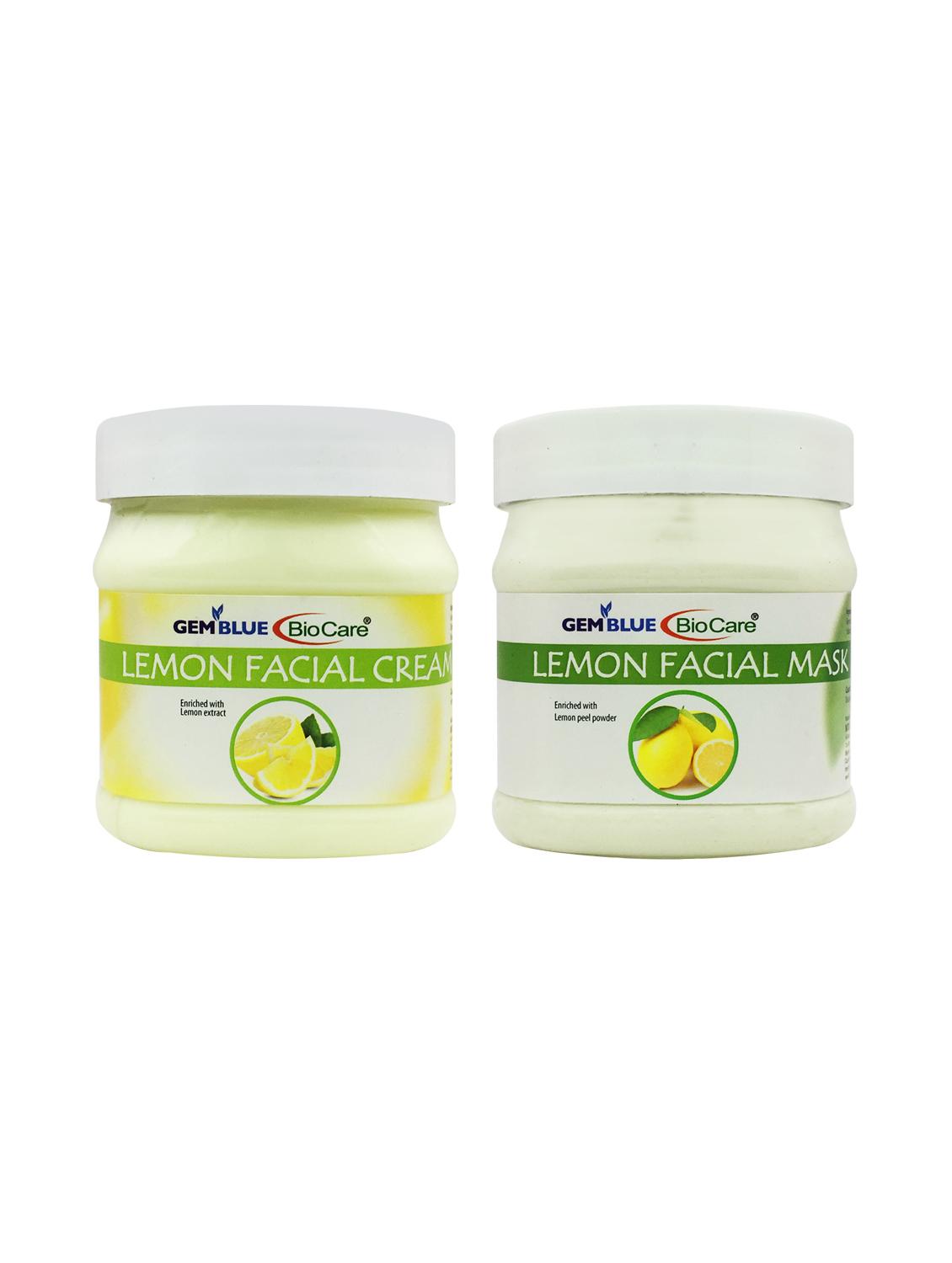 gemblue biocare lemon facial cream + mask 500ml pack of 2 - 17211219 - Zoom Image - 1