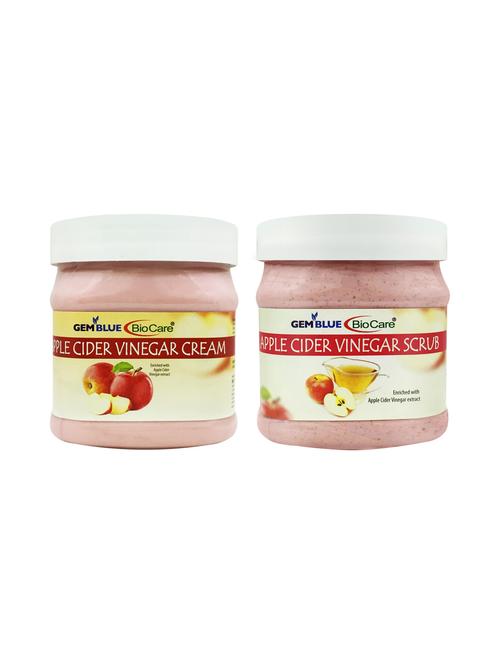 gemblue biocare apple vinegar cream + scrub 500ml pack of 2 - 17211224 - Standard Image - 1