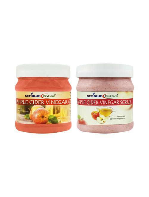 gemblue biocare apple vinegar gel + scrub 500ml pack of 2 - 17211226 - Standard Image - 1