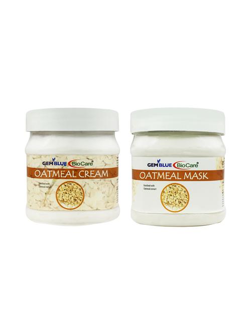 gemblue biocare oatmeal cream + mask 500ml pack of 2 - 17211231 - Standard Image - 1