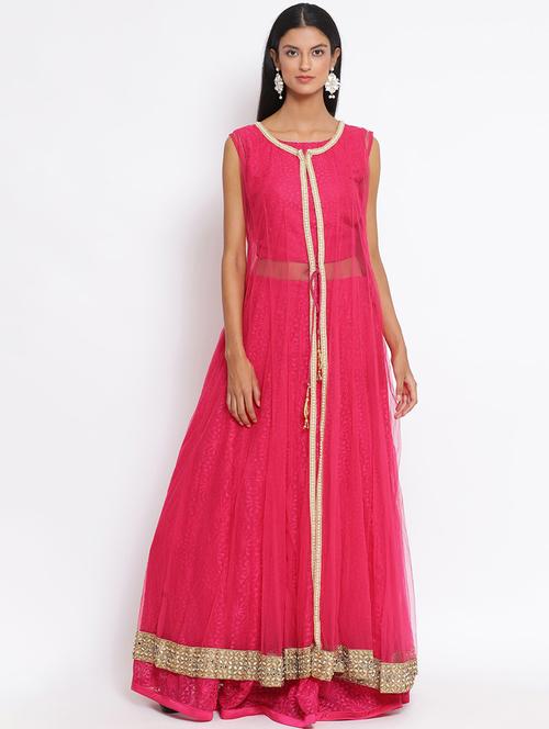 embellished a-line lehenga - 17211328 - Standard Image - 1