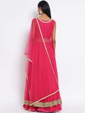 embellished a-line lehenga - 17211328 - Standard Image - 3