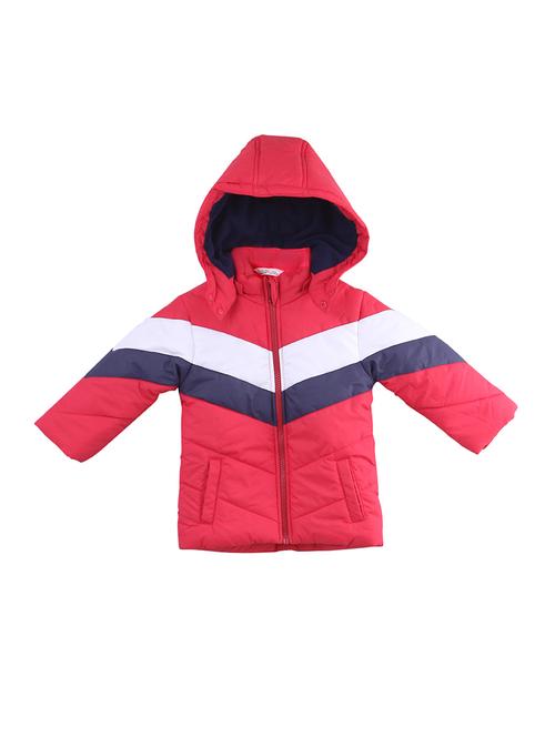 red polyester quilted jackets & coat - 17211354 - Standard Image - 1