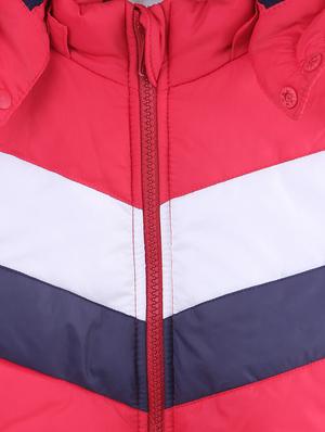 red polyester quilted jackets & coat - 17211354 - Standard Image - 3