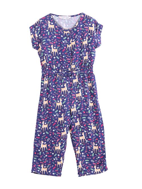 blue cotton full length jumpsuit twin sets & jump suit - 17211357 - Standard Image - 1