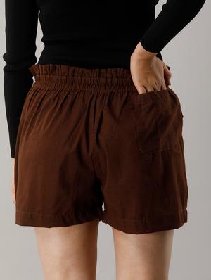 paper bag waist shorts - 17211699 - Standard Image - 3