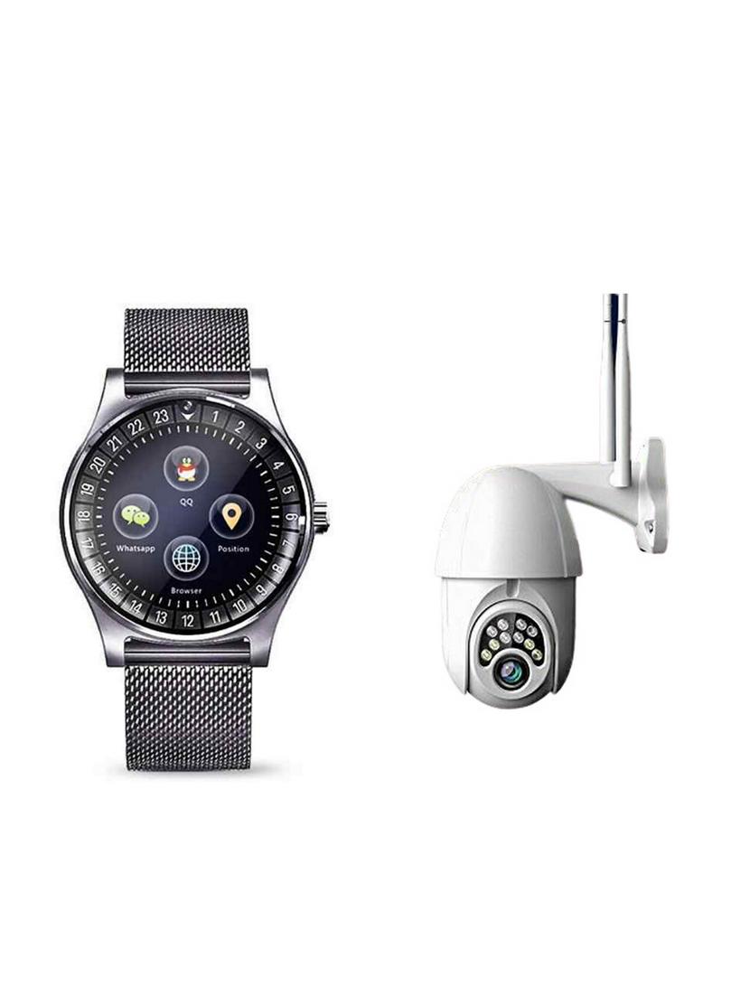 bushwick presents heart rate bluetooth smart watch with cctv two way talk voice security camera. - 17211729 - Zoom Image - 1