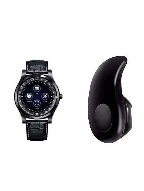 bushwick presents bluetooth smart tracker smartwatch with kaju bluetooth headset with mic. - 17211734 - Standard Image - 1