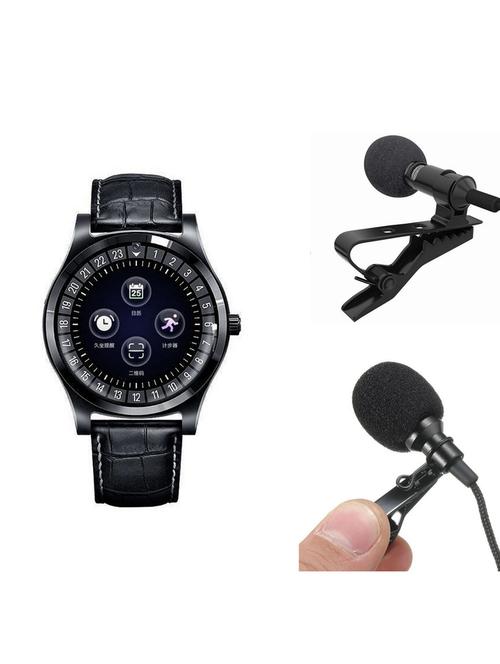 bushwick presents bluetooth smart tracker smartwatch with mini collar mic for speech. - 17211738 - Standard Image - 1