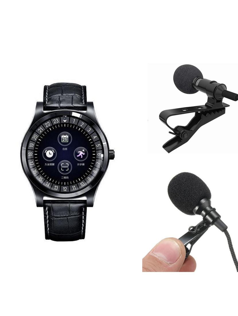 bushwick presents bluetooth smart tracker smartwatch with mini collar mic for speech. - 17211738 - Zoom Image - 1