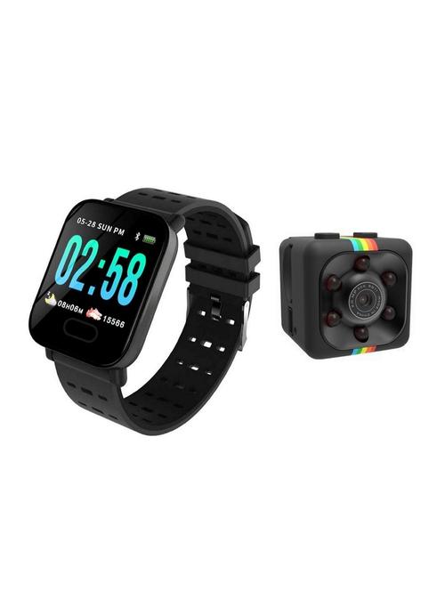 bushwick presents ip68 bluetooth waterproof smartwatch with mini wifi spy hidden camera - 17211742 - Standard Image - 1