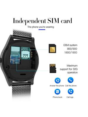 bushwick presents mulifunctional bluetooth smartwatch with mini wifi spy hidden camera - 17211743 - Standard Image - 2