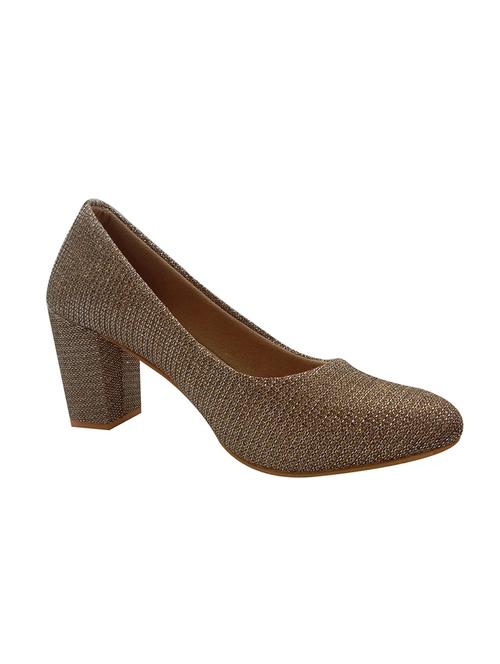 gold slip on pumps - 17212251 - Standard Image - 1