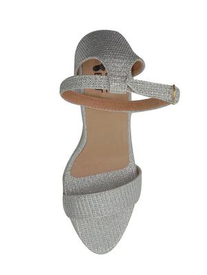 silver ankle strap sandals - 17212252 - Standard Image - 4