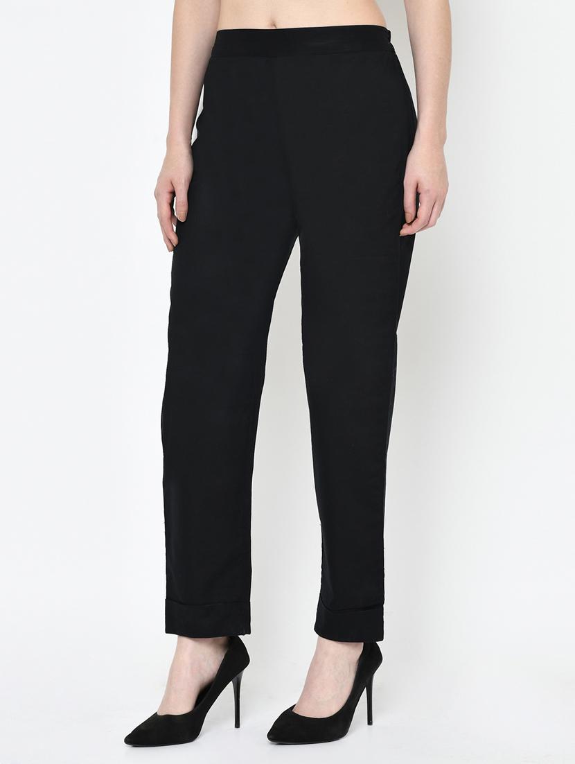 mid rise flat front trouser - 17212286 - Zoom Image - 2