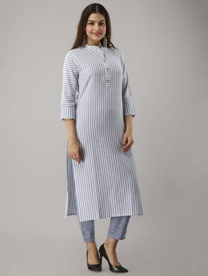 striped kurta pant set - 17212465 - Standard Image - 2