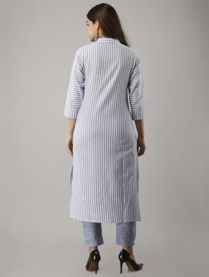 striped kurta pant set - 17212465 - Standard Image - 3