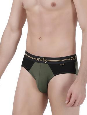 olive green color block hipster brief - 17212538 - Standard Image - 2