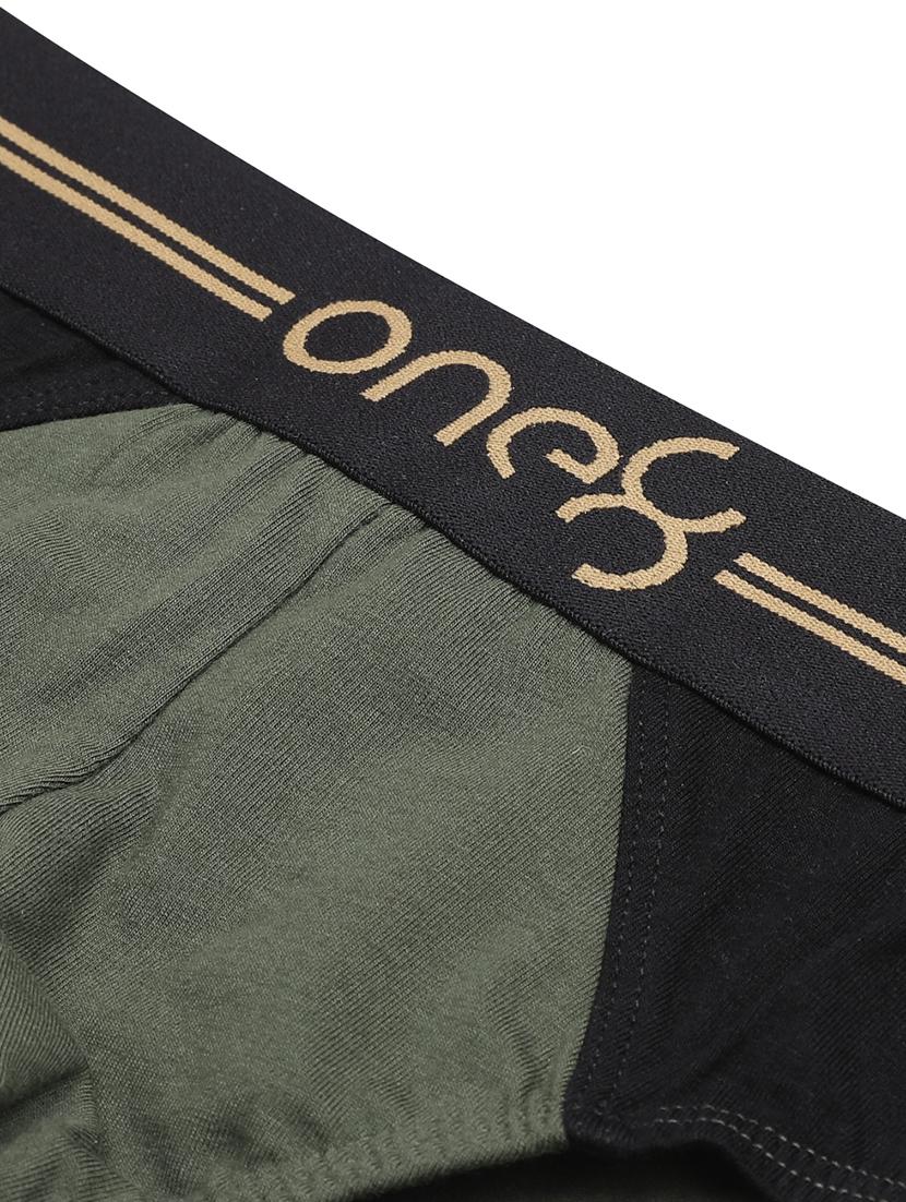 olive green color block hipster brief - 17212538 - Zoom Image - 4