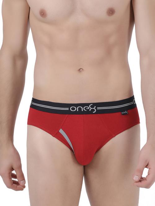 brick red solid hipster brief - 17212541 - Standard Image - 1