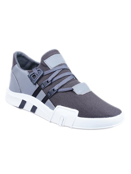 grey lace up sport shoes - 17212576 - Very Small Image - 1