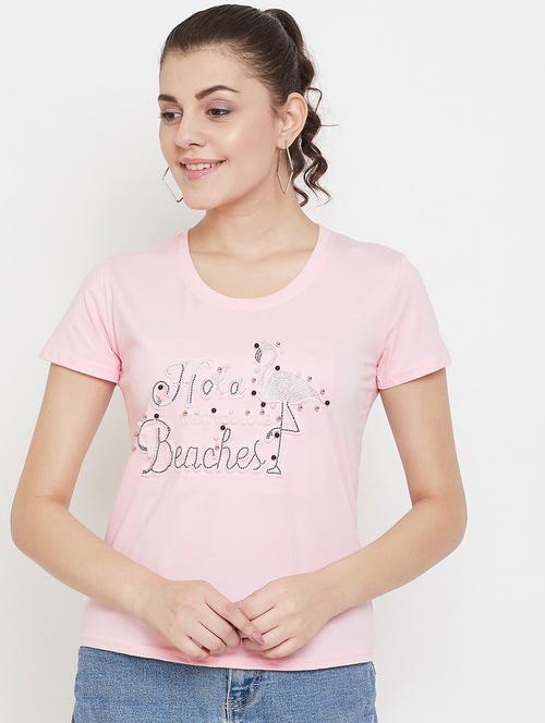 round neck printed tee - 17212653 - Standard Image - 1