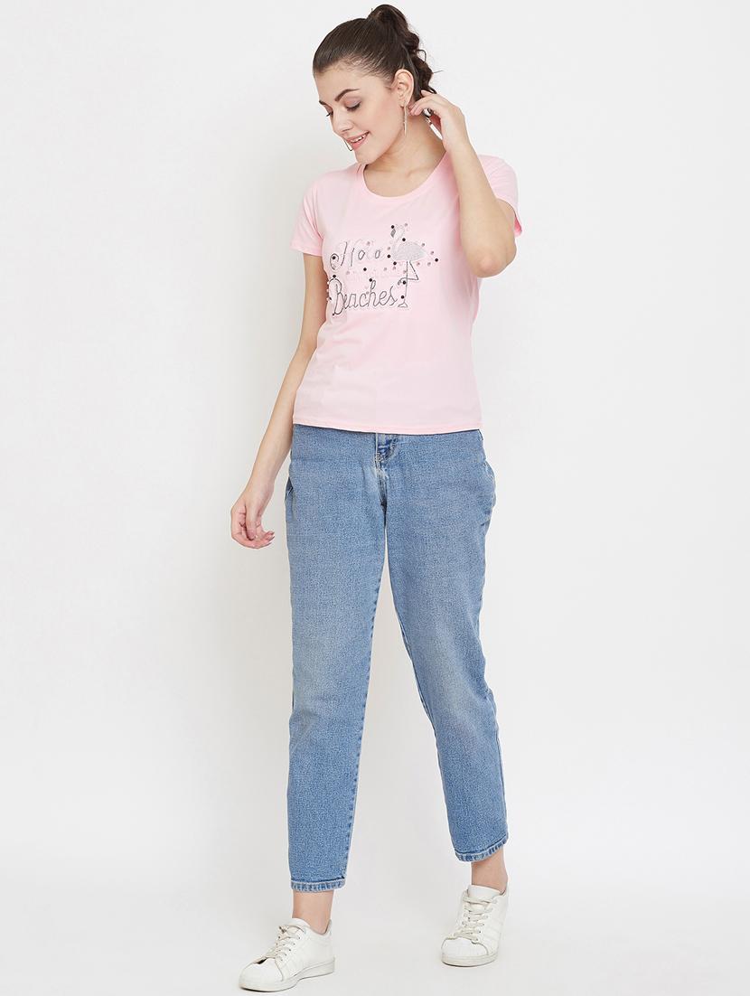 round neck printed tee - 17212653 - Zoom Image - 4