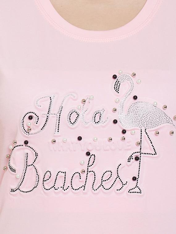 round neck printed tee - 17212653 - Zoom Image - 5