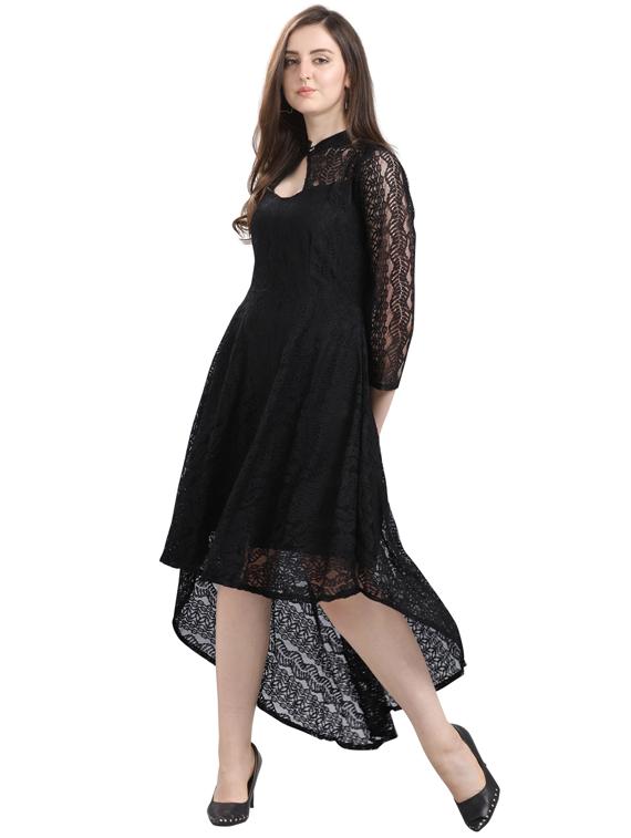 laced asymmetric dress - 17212881 - Zoom Image - 2