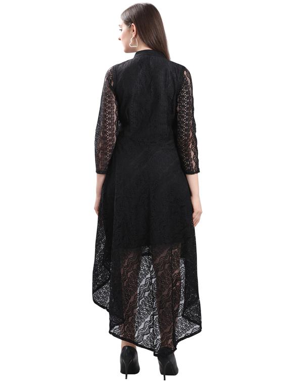 laced asymmetric dress - 17212881 - Zoom Image - 3