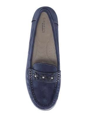 navy slip on loafers - 17212926 - Standard Image - 4