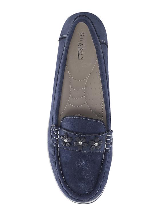 navy slip on loafers - 17212926 - Zoom Image - 4
