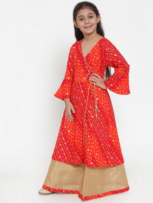 red rayon suit set - 17213104 - Standard Image - 2
