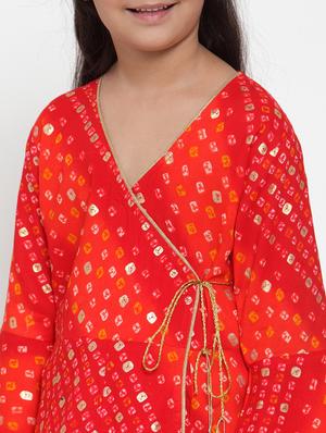 red rayon suit set - 17213104 - Standard Image - 4
