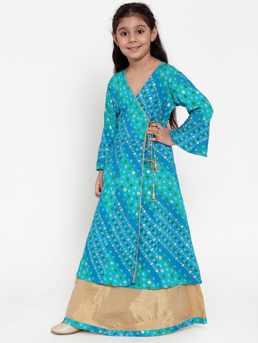 blue rayon suit set - 17213106 - Zoom Image - 2