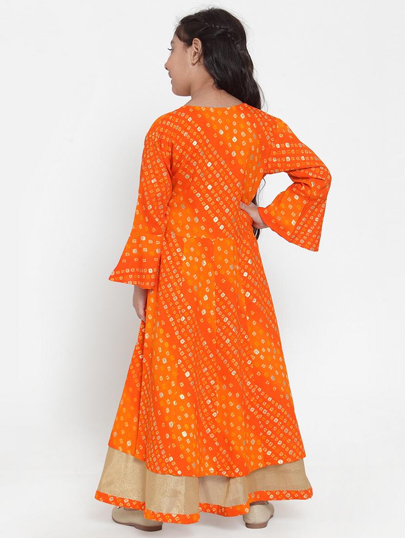 orange rayon suit set - 17213107 - Zoom Image - 3