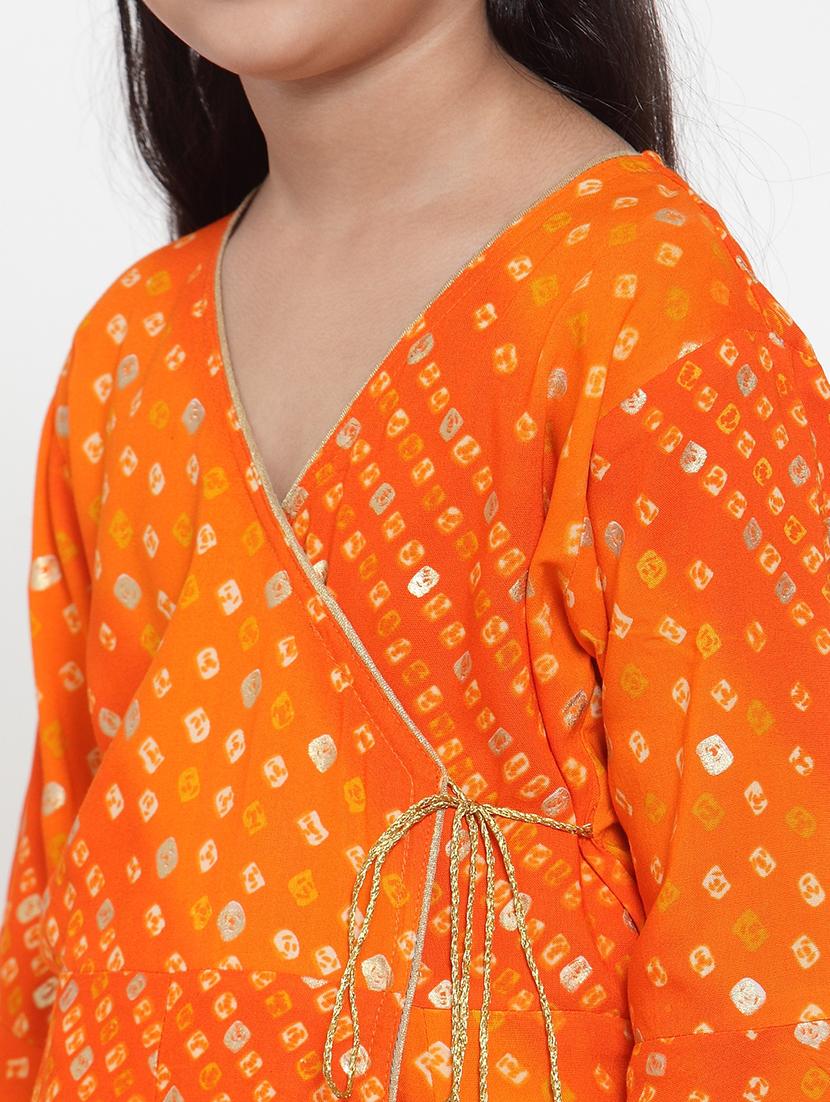 orange rayon suit set - 17213107 - Zoom Image - 5