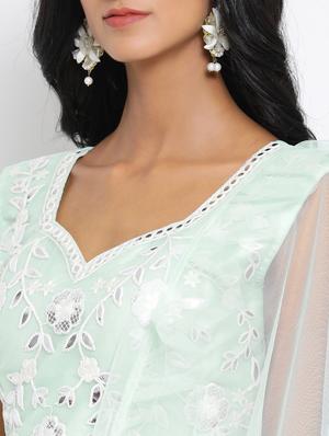 pastel gota work lehenga - 17213108 - Standard Image - 4