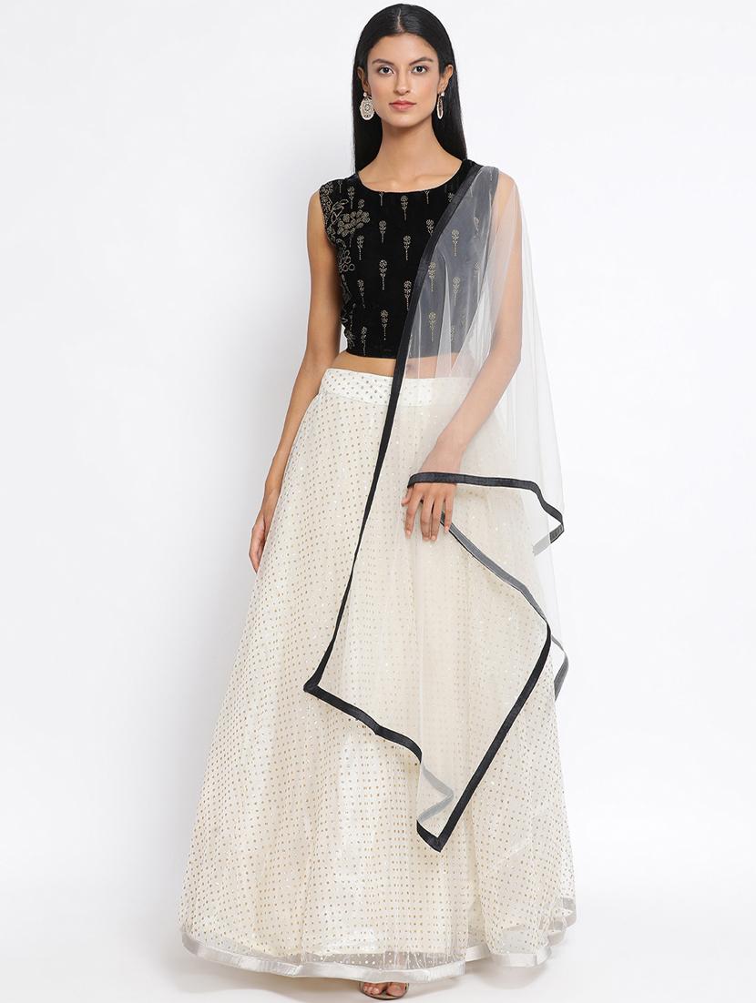 embellished flared lehenga - 17213124 - Zoom Image - 1