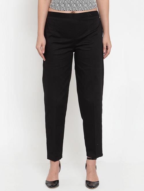 mid rise flat front trouser - 17213225 - Standard Image - 1