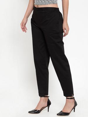 mid rise flat front trouser - 17213225 - Standard Image - 2
