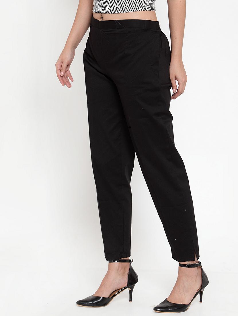 mid rise flat front trouser - 17213225 - Zoom Image - 2