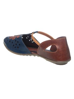 navy slip on sandals - 17214040 - Standard Image - 3